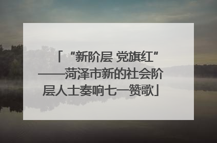 “新阶层 党旗红”——菏泽市新的社会阶层人士奏响七一赞歌